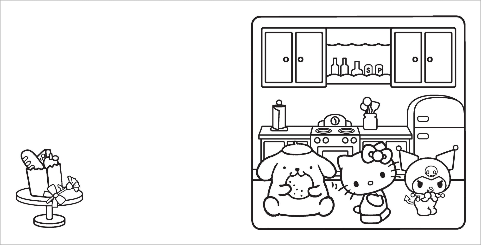 Hello Kitty and Friends - Cosy Colouring Book — inside page 1