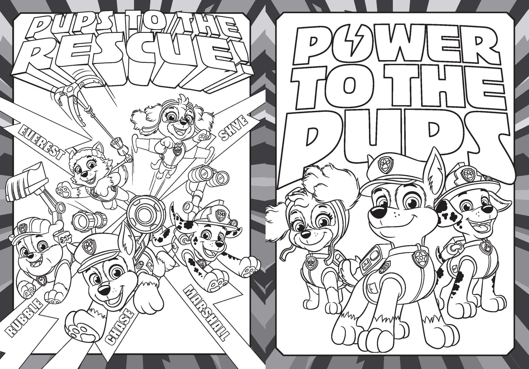 PAW Patrol - 32pp Colouring Book - To the Rescue! — inside page 5