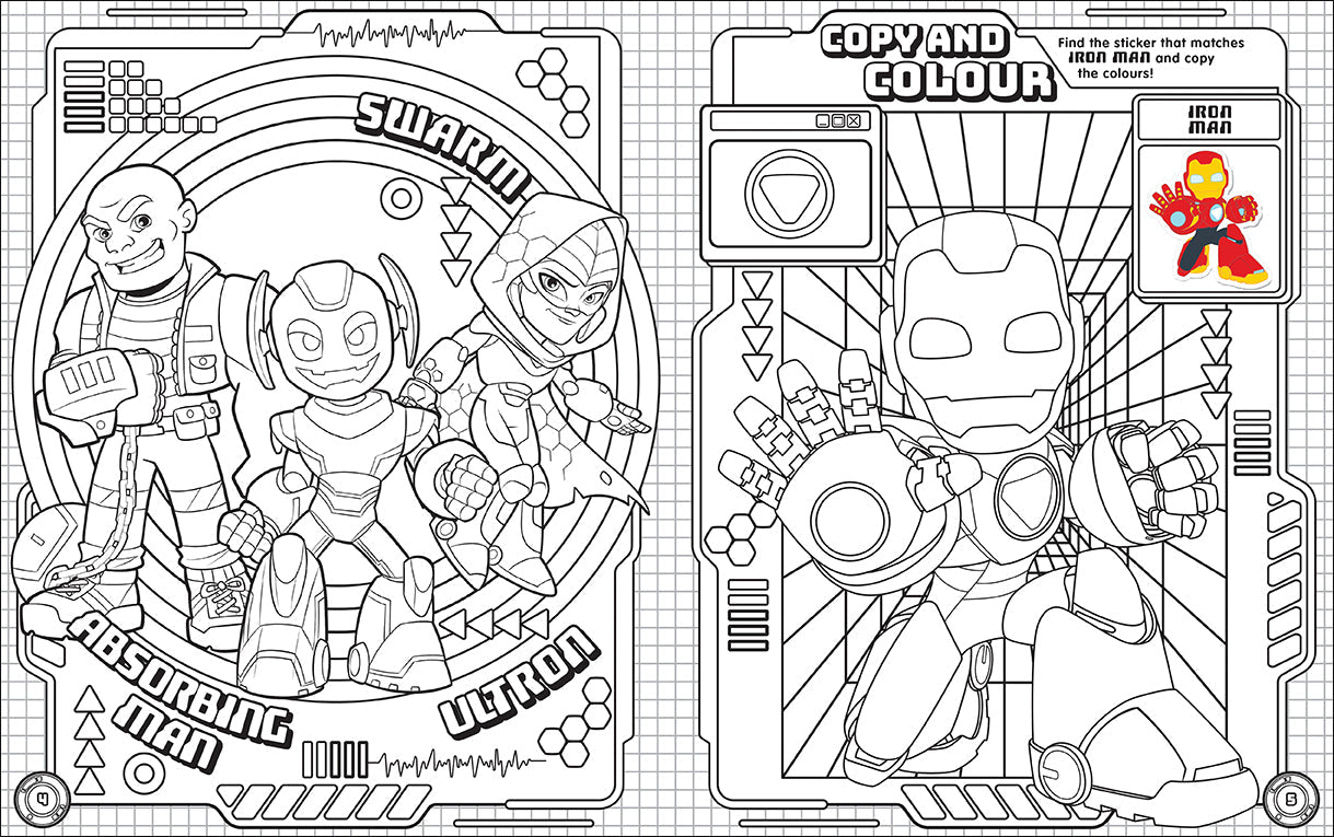 Iron Man and His Awesome Friends - Ultimate Sticker Book — inside page 1