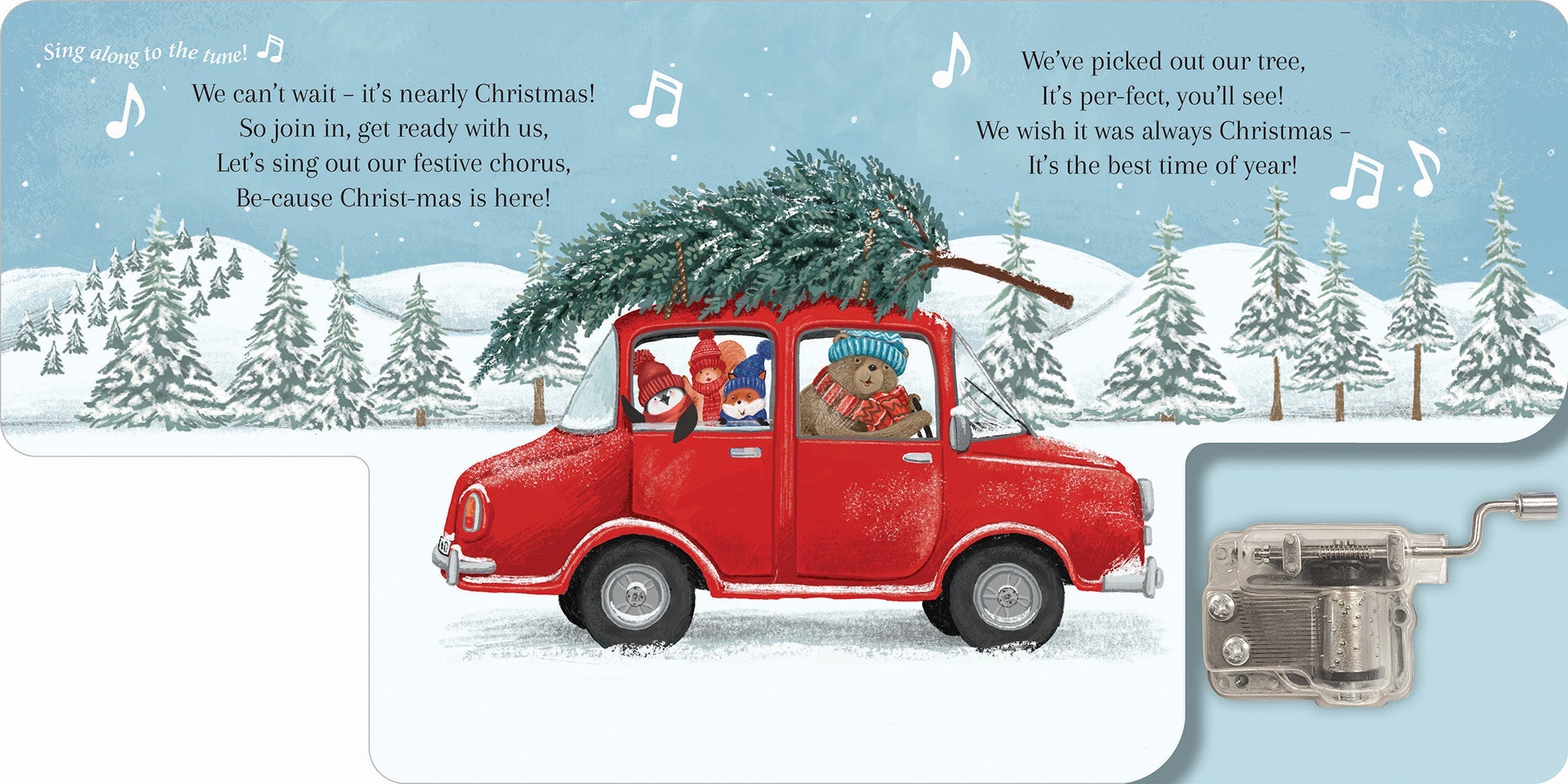 Wind-Up Music Box Book - We Wish You a Merry Christmas — inside page 1