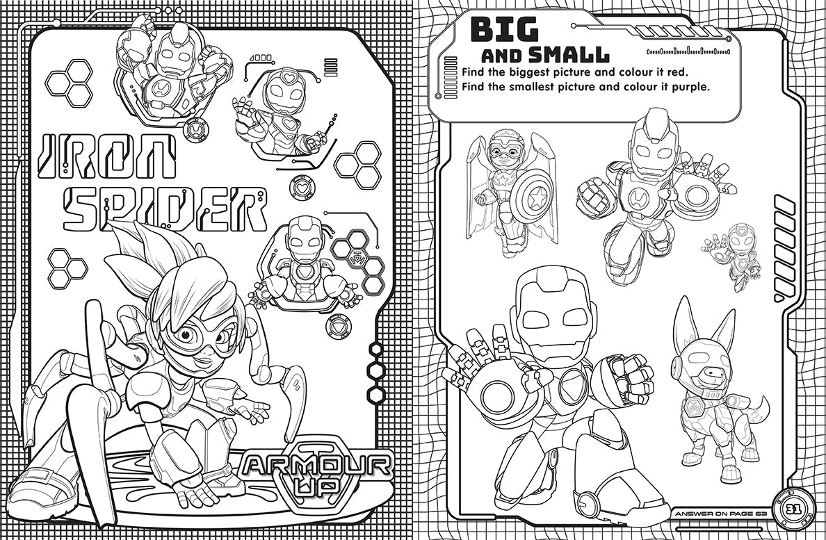 Iron Man and His Awesome Friends - Mega Colouring Book — inside page 5